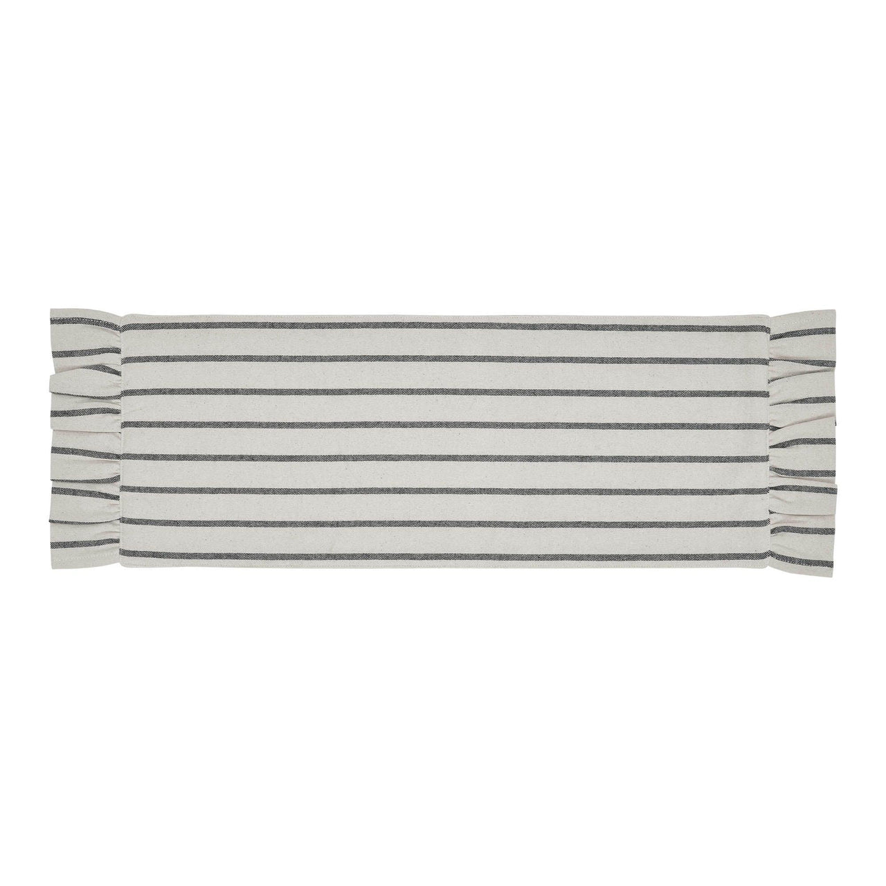 Kaila Ticking Stripe Ruffled Runner 8x24 - The Fox Decor