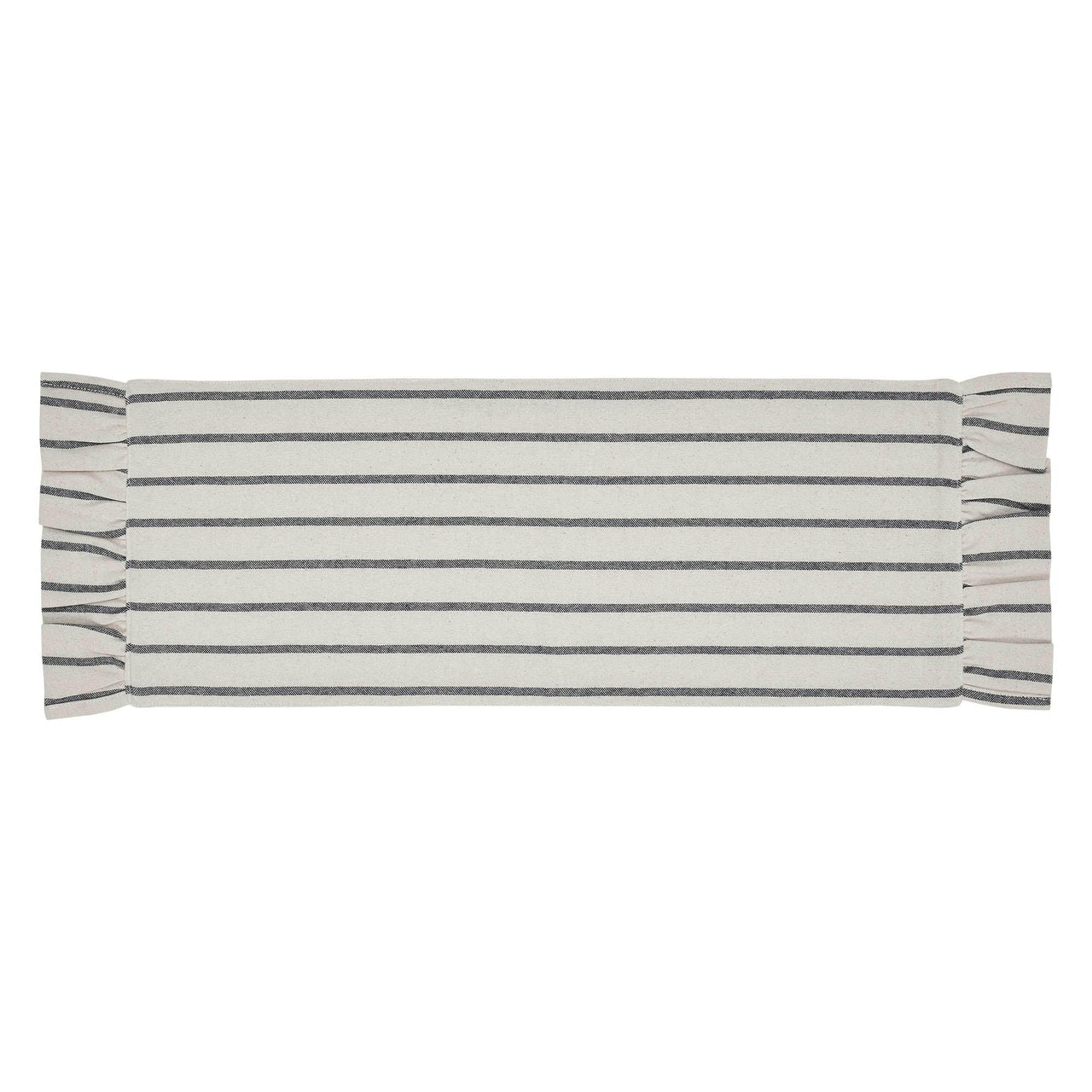 Kaila Ticking Stripe Ruffled Runner 8x24 - The Fox Decor