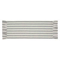 Kaila Ticking Stripe Ruffled Runner 8x24 - The Fox Decor