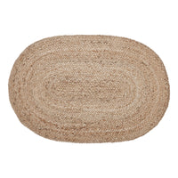 Thumbnail for Natural Jute Rug Oval 24x36