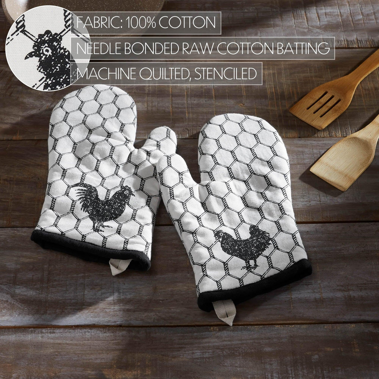 Down Home Oven Mitt Set of 2 - The Fox Decor