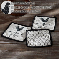 Down Home Pot Holder Set of 3 8x8 - The Fox Decor