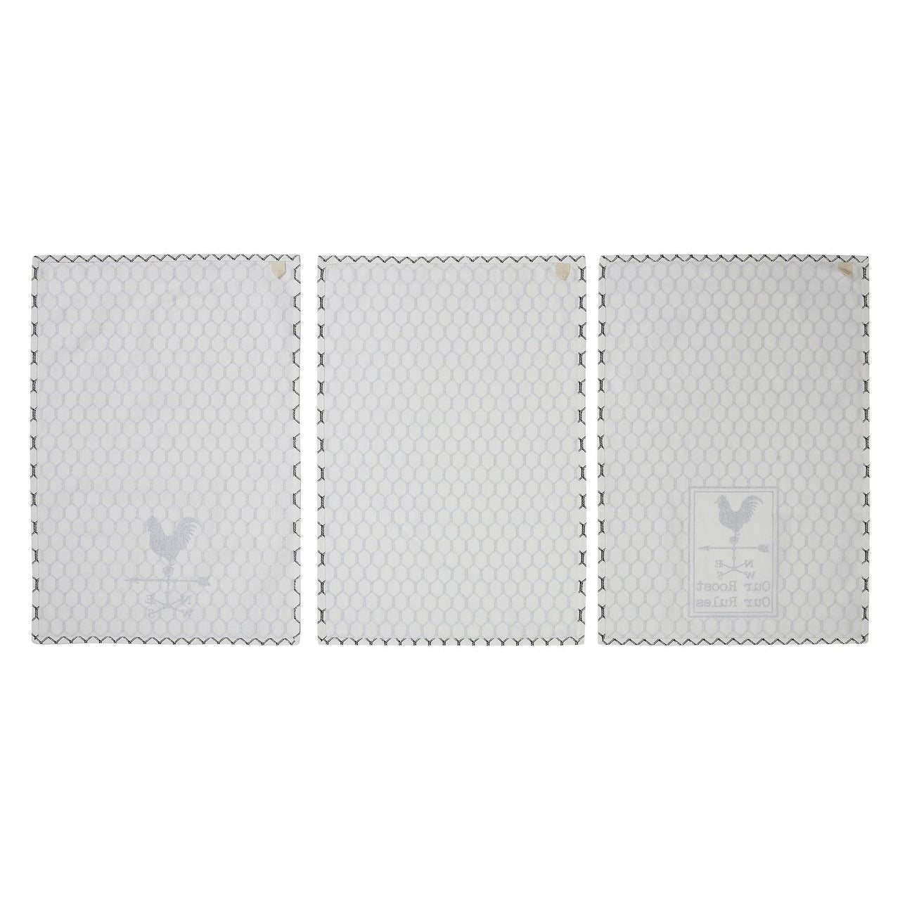 Down Home Our Roost Tea Towel Set of 3 19x28 - The Fox Decor