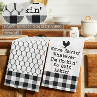 Down Home Whatever I'm Cookin Tea Towel Set of 2 19x28 - The Fox Decor