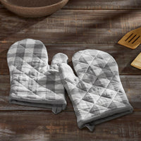 Annie Buffalo Check Grey Oven Mitt Set of 2 - The Fox Decor
