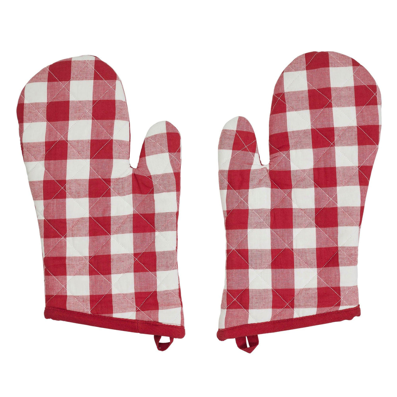 Annie Buffalo Check Red Oven Mitt Set of 2 - The Fox Decor