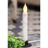 White Cement Look LED Taper 6 - The Fox Decor
