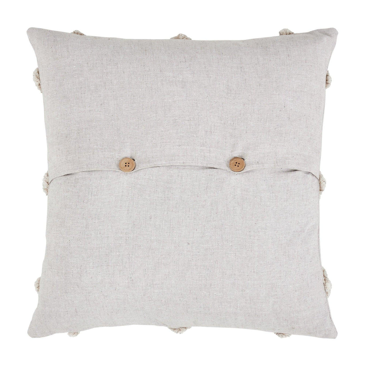 Frayed Lattice Oatmeal Pillow 20x20 - The Fox Decor