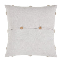 Frayed Lattice Oatmeal Pillow 20x20 - The Fox Decor