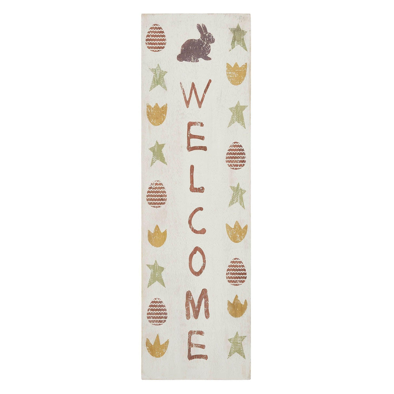 Easter Welcome Wooden Sign 20x6 - The Fox Decor