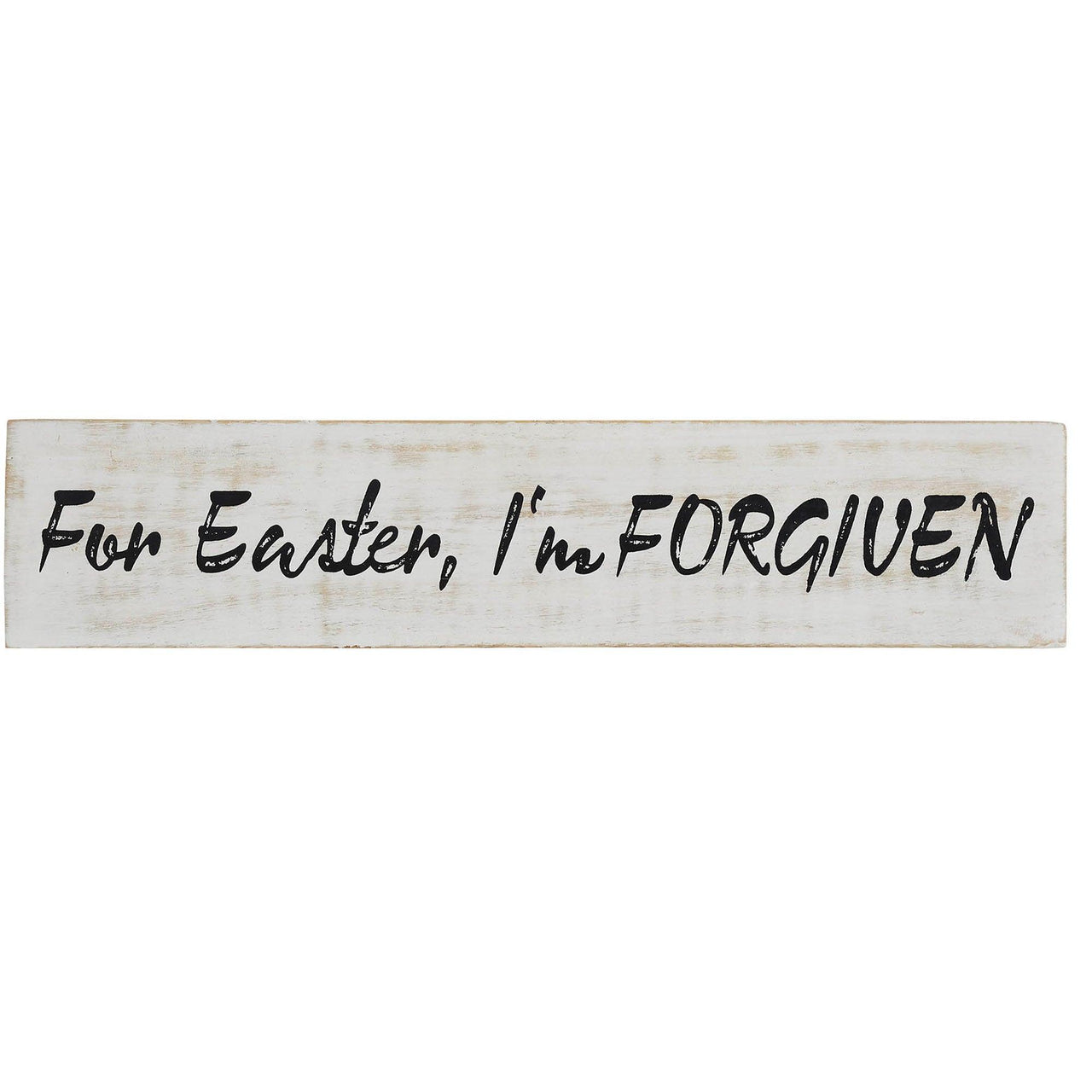 For Easter I'm Forgiven Wooden Sign 3x14 - The Fox Decor
