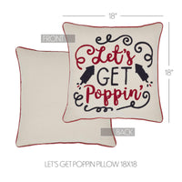 Let's Get Poppin Pillow 18x18 - The Fox Decor