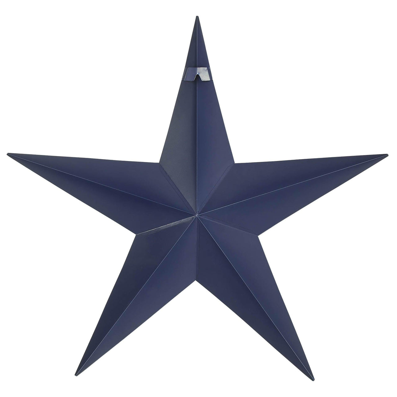 Faceted Metal Star Navy Wall Hanging 24x24 - The Fox Decor
