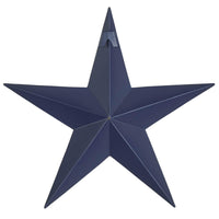 Faceted Metal Star Navy Wall Hanging 12x12 - The Fox Decor