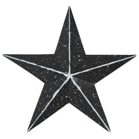 Faceted Metal Star Black Wall Hanging 8x8 - The Fox Decor