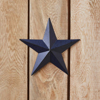 Faceted Metal Star Navy Wall Hanging 8x8 - The Fox Decor
