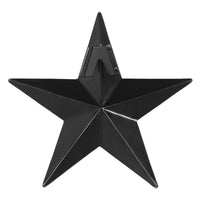 Faceted Metal Star Black Wall Hanging 4x4 - The Fox Decor