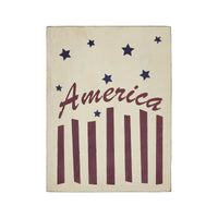 Thumbnail for America Stars & Stripes Wooden Block 8x6x1.25