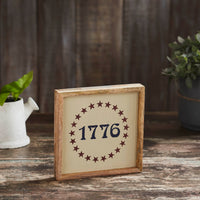 Thumbnail for 1776 Stars Wooden Sign 7x7