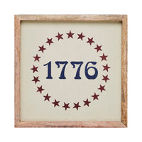 Thumbnail for 1776 Stars Wooden Sign 7x7