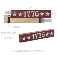 Thumbnail for 1776 Wooden Sign 1.75x9