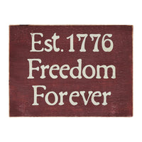 Freedom Forever Wooden Sign 6x8x1.5 - The Fox Decor