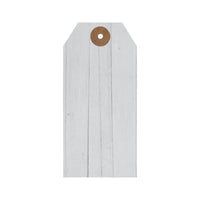 Faceted Barn Star Barnwood Paper Tag Charcoal 4.75x2.25 w/ Twine Set of 50 - The Fox Decor