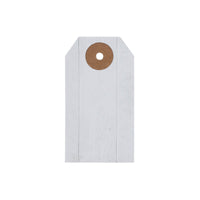 Faceted Barn Star Barnwood Paper Tag Barn Red 2.75x1.5 w/ Twine Set of 50 - The Fox Decor