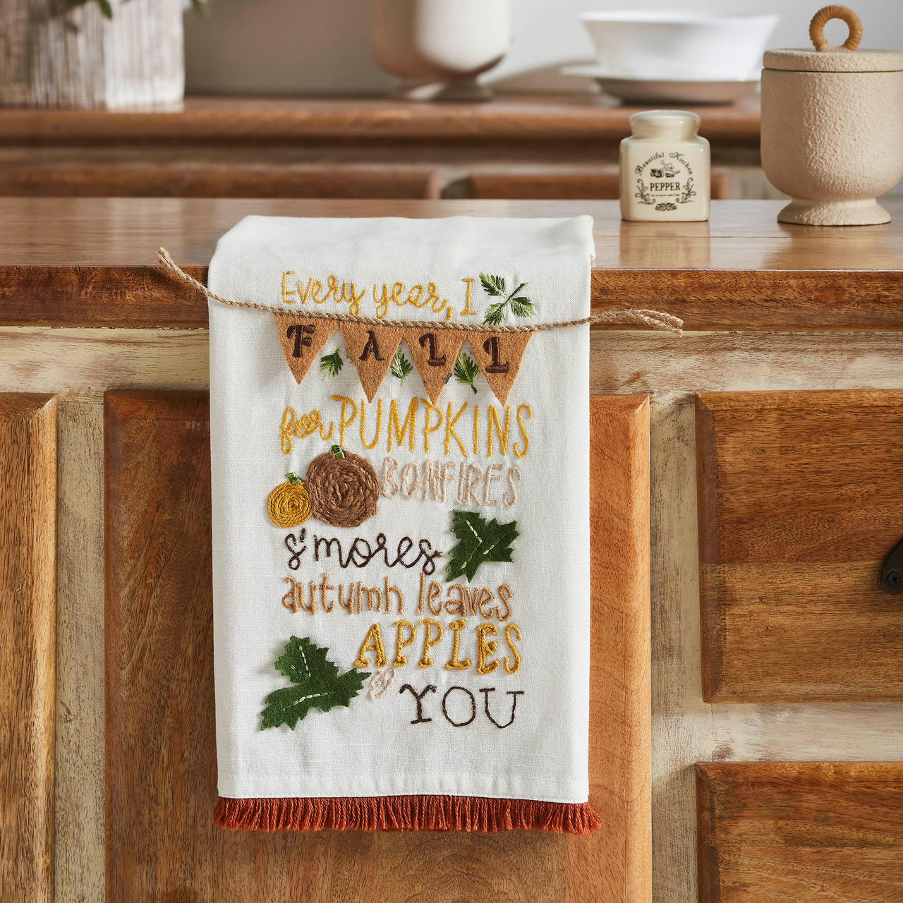 Fall Pumpkin Tea Towel 19x28 - The Fox Decor