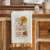 Pumpkiny Season Tea Towel 19x28 - The Fox Decor