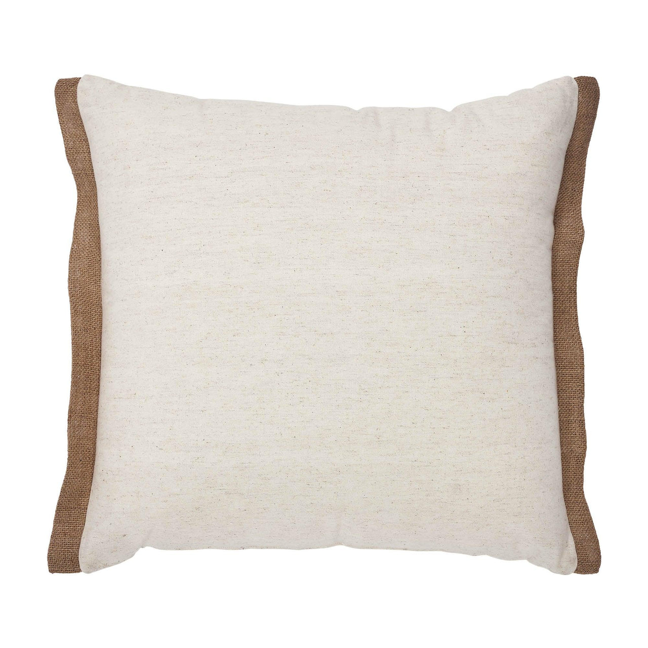 Embroidered Pumpkin Jute Flange Pillow 18x18 - The Fox Decor