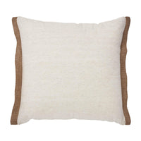 Embroidered Pumpkin Jute Flange Pillow 18x18 - The Fox Decor