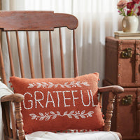 Grateful Pom Pom Pillow 14x20 - The Fox Decor