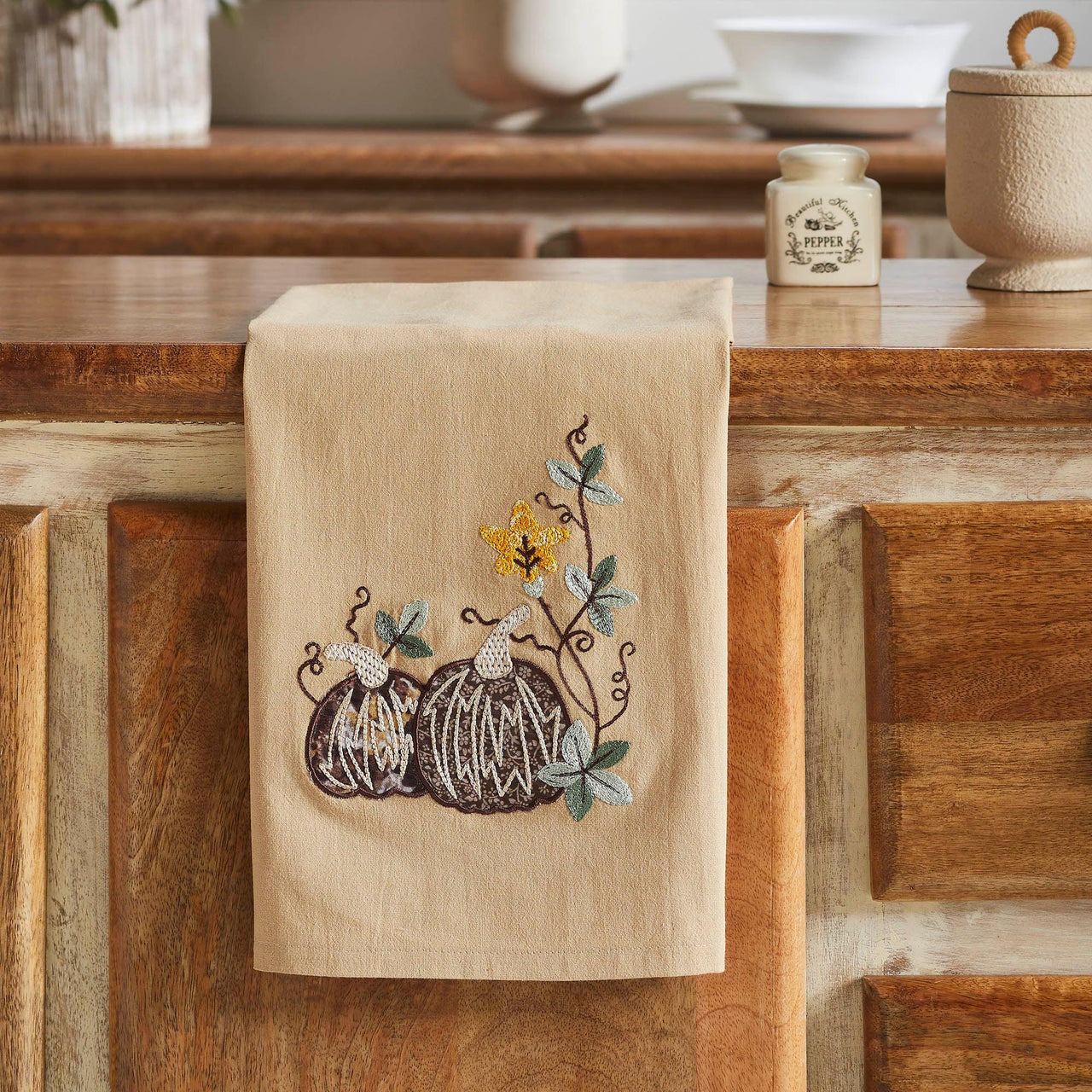 Autumn Pumpkin Patch Tea Towel 19x28 - The Fox Decor