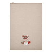 Grateful Thankful Blessed Pumpkins Tea Towel 19x28 - The Fox Decor