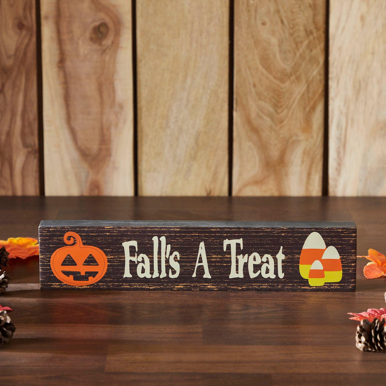 Fall's A Treat MDF Sign 3x14x1 - The Fox Decor