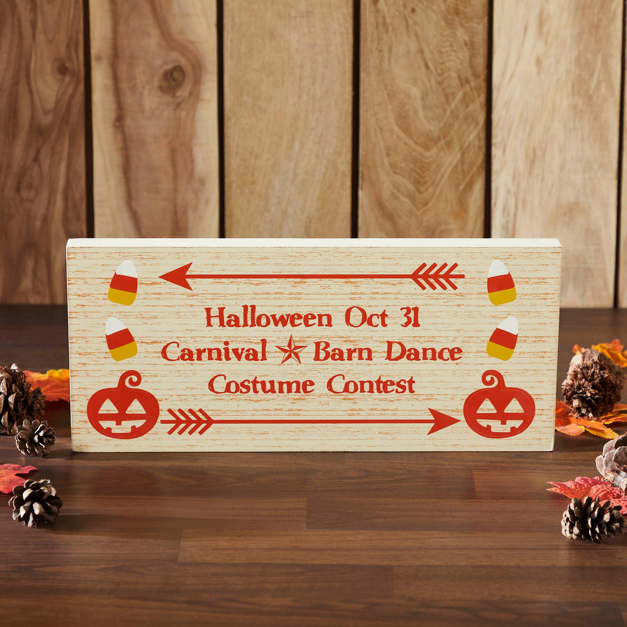 Halloween Carnival MDF Sign 7x16x1 - The Fox Decor