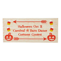 Halloween Carnival MDF Sign 7x16x1 - The Fox Decor