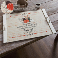 Psalm 107:37 Harvest Noodle Board 21.5x29.5 - The Fox Decor