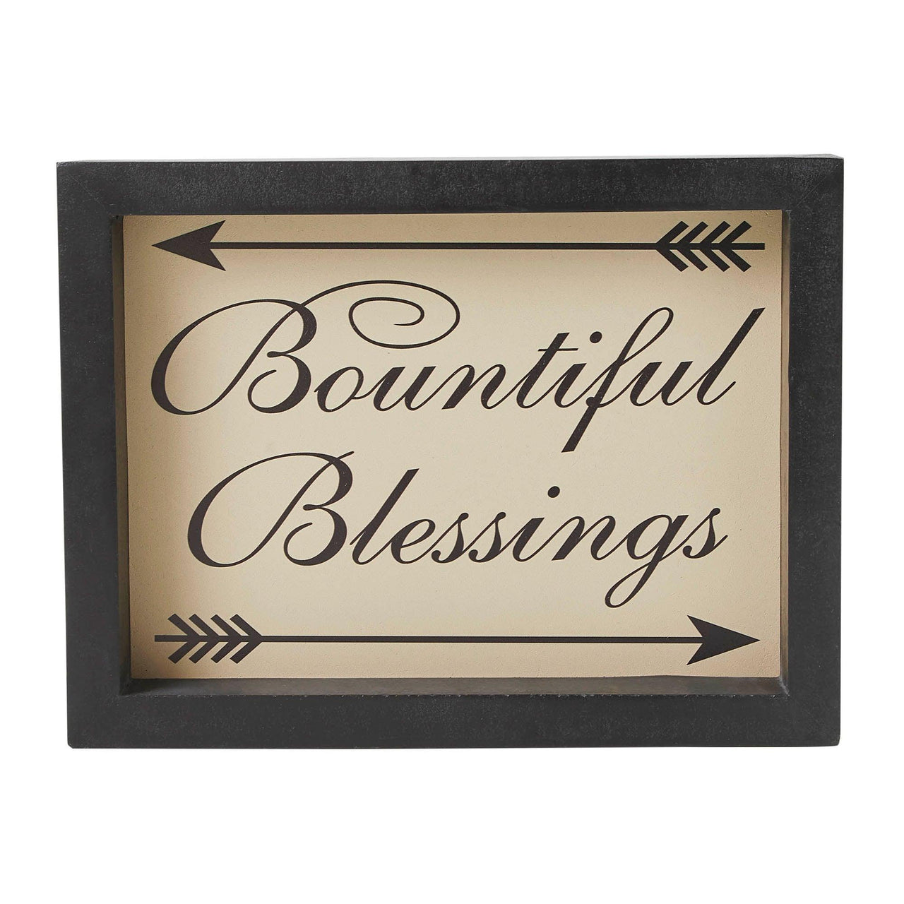 Bountiful Blessings w/ Arrows MDF Wall Sign 8x10.5x1.5 - The Fox Decor