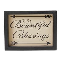 Bountiful Blessings w/ Arrows MDF Wall Sign 8x10.5x1.5 - The Fox Decor