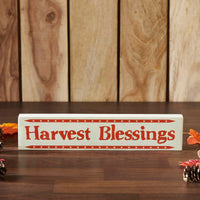 Harvest Blessings w/ Mini Stars MDF Sign 3x14x1 - The Fox Decor