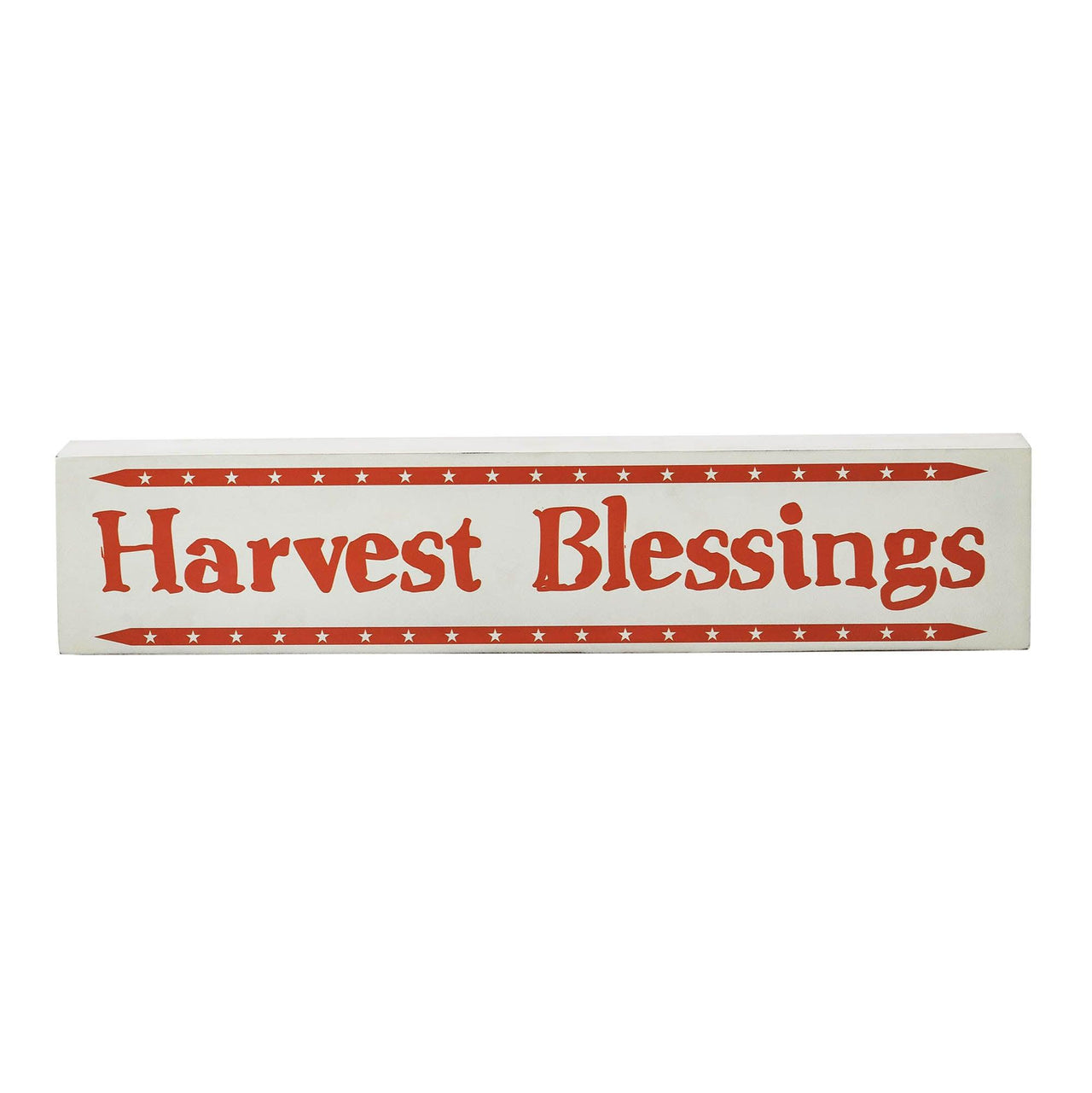 Harvest Blessings w/ Mini Stars MDF Sign 3x14x1 - The Fox Decor