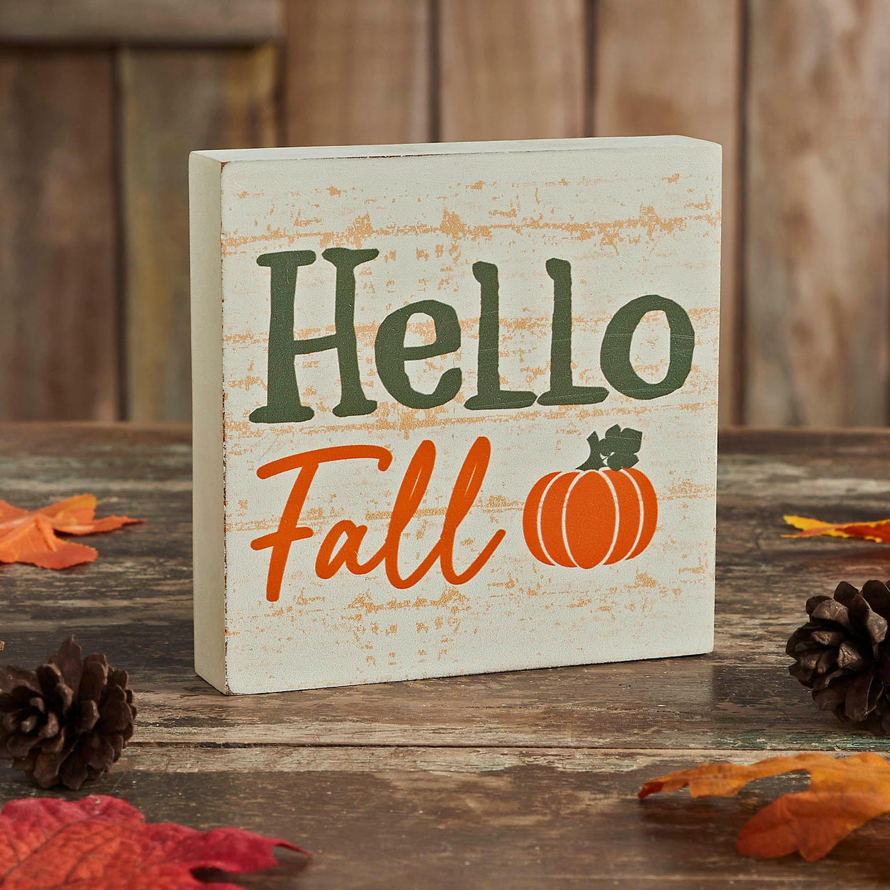 Hello Fall sign, fall deals decor