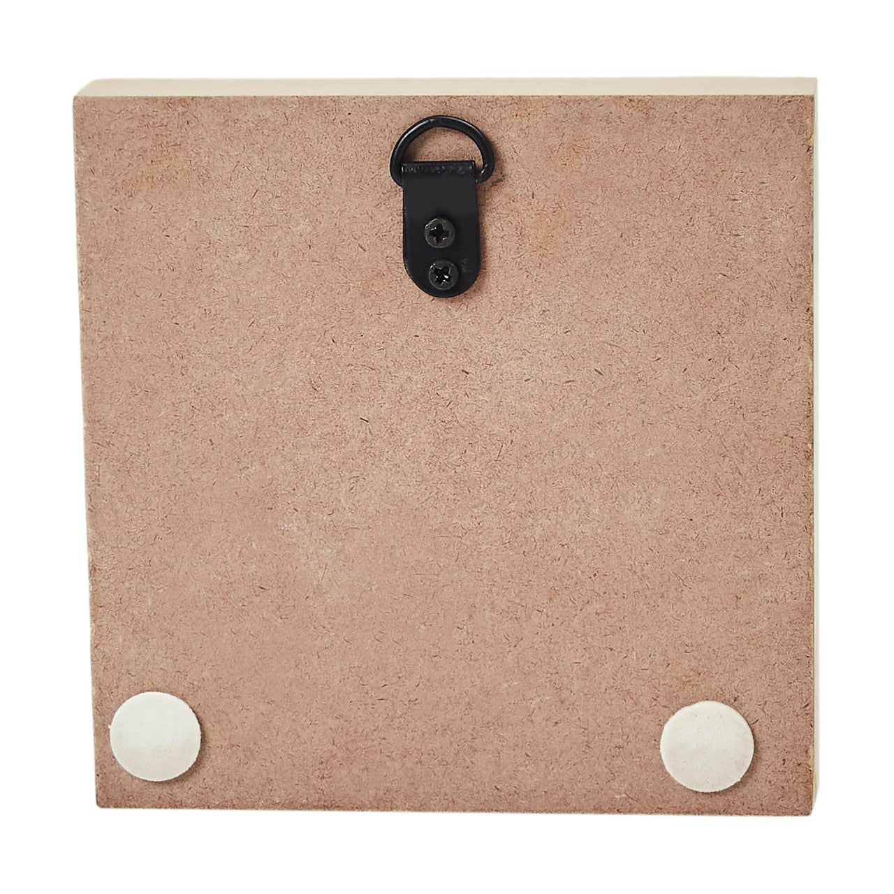 Prim Black Star on Tan Base MDF Sign 5x5 - The Fox Decor