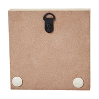 Prim Black Star on Tan Base MDF Sign 5x5 - The Fox Decor