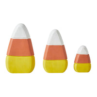 Candy Corn Wood Decor Set of 3 Sizes - The Fox Decor