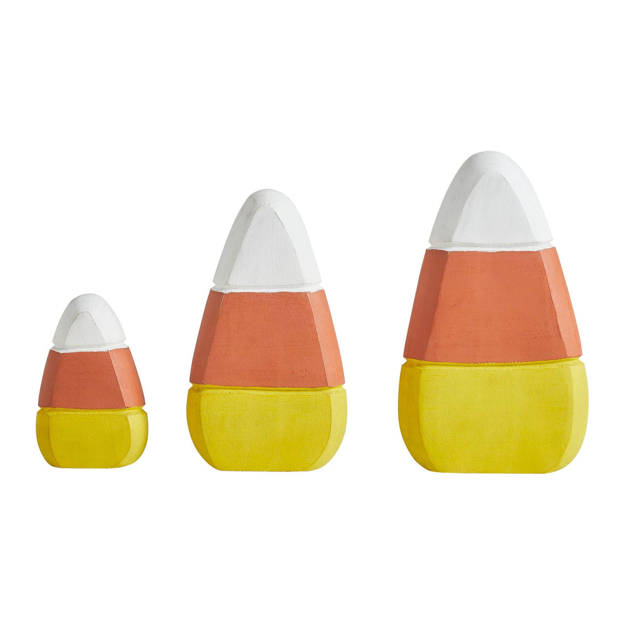 Candy Corn Wood Decor Set of 3 Sizes - The Fox Decor