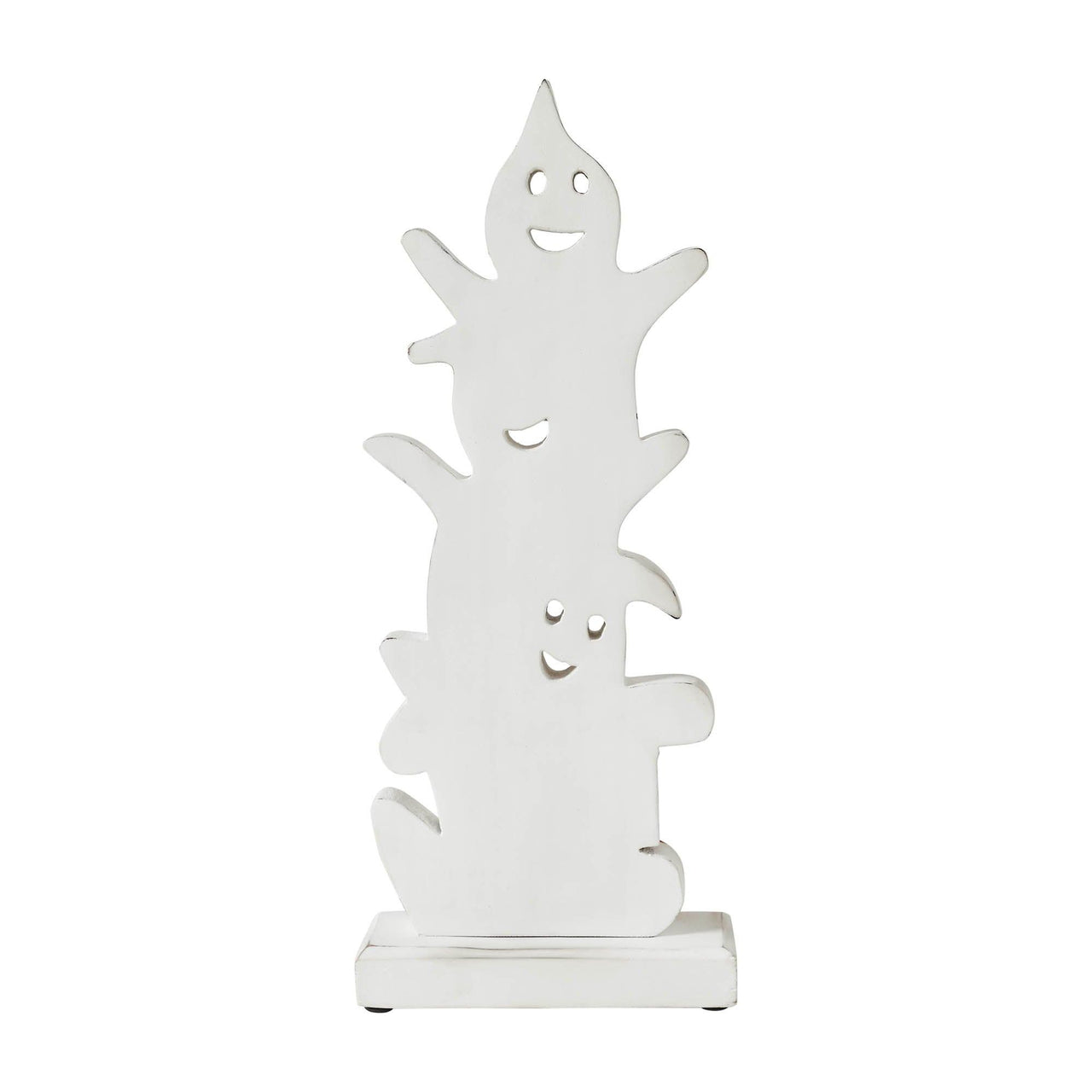Ghost Stack BOO Wooden Figurine 16x6.5x2 - The Fox Decor