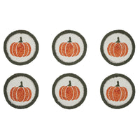 Pumpkin Bounty Stencil Coaster Set of 6 - The Fox Decor